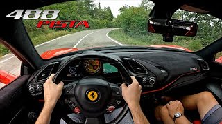 Ferrari 488 Pista  Test Drive through Maranellos Hills 4K POV  ABSOLUTE 721 HP MONSTER [upl. by Irving]