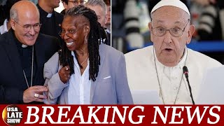 Whoopi Goldberg admits she accidentally ate a bag of cat treats after meeting the Pope [upl. by Holtorf]