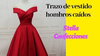 Trazo de vestido hombros caídos [upl. by Aes441]