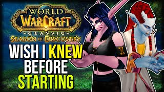 7 Things I WISH I Knew BEFORE Starting Season of Discovery  Classic WoW [upl. by Ott]