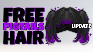 UPDATE NEW FREE HAIR 🤩🥰  MINI PIGTAILS BLACK WITH PURPLE HIGHLIGHTS [upl. by Drahser]