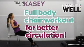 Chair exercises for an easy full body workout and better circulation [upl. by Solomon236]