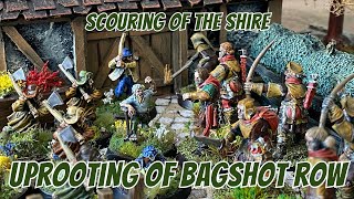 MESBG Narrative Battle Report  Scouring of the Shire  The uprooting of Bagshot Row [upl. by Kandace]