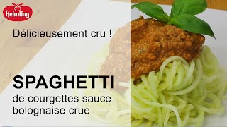 Spaghetti sauce bolognaise végane et crue  ultra rapide plus que délicieuse [upl. by Macfadyn]