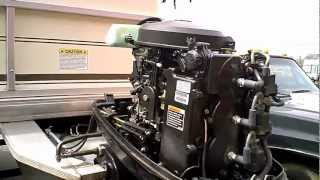 Suntracker Pontoon 50 Hp Mercury Running Shifting and Pumping Water [upl. by Barnet834]