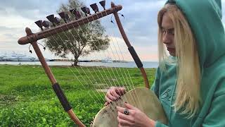 Anthi Bozoviti  Improvisation on Ancient Greek Lyre [upl. by Ennelram713]