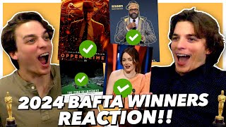 2024 BAFTA Winners REACTION [upl. by Goth]