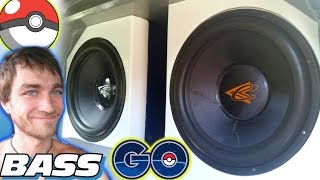 HEAVY BASS SONGS and POKEMON GO 2 18quot Subwoofers on 3000 Watts Playing LOUD Theme Song REMIX [upl. by Kristofer]