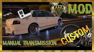 GTA V Steering wheel MANUAL Transmission MOD G27  EVO MR 1000HP HD [upl. by Hajed]