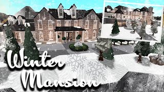 RUSTIC WINTER MANSION  Bloxburg Speedbuild Roblox part 1 of 2 [upl. by Craig372]