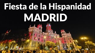 Madrid festeja su FIESTA NACIONAL  el dia de la hispanidad  12 de octubre de 2023 4K [upl. by Valerlan]