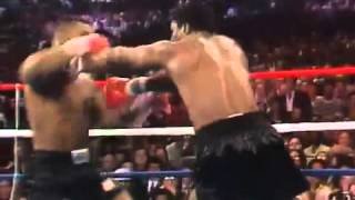 MIKE TYSON first title fight [upl. by Atnauqahs]