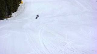 Telemark Skiing Short Turns  Full Range of Motion [upl. by Averat]