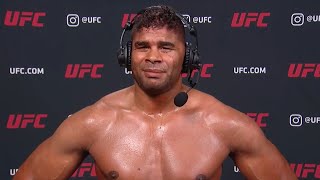 UFC Vegas 9 Alistair Overeem Interview after KO win [upl. by Eanar499]