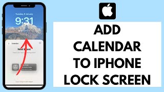 How to Add Calendar to iPhone Lock Screen 2024 [upl. by Anitsyrc]