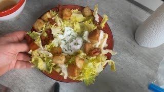 Lyonnaise Salad  French Bacon and Egg Salad [upl. by Kcirevam]