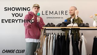 Showing you Everything from Lemaire SpringSummer 24 [upl. by Eixirt309]