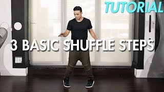 How to do 3 Basic Shuffle Steps Shuffle Dance Moves Tutorial  Mihran Kirakosian [upl. by Brie]