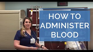 HOW TO ADMINISTER A BLOOD TRANSFUSION LIVE DEMO  Giving Blood as a Nurse [upl. by Eerat]