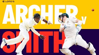 The Best Batsman v Bowler Spell EVER  Smith v Archer in Full  Ashes 2019  Lords [upl. by Ellehcear]