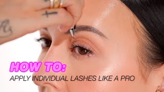 How To Apply Individual Eyelashes Like a Pro [upl. by Tur640]