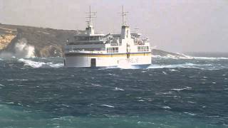 rough sea gozo channel line [upl. by O'Donoghue]