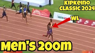 Courtney Lindsey Drops Fastest Mens 200m  Absa Kip Keino Classic 2024 [upl. by Sommers]