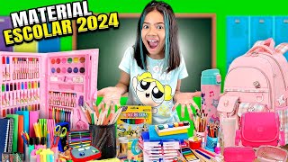 COMPRANDO MUITO MATERIAL ESCOLAR 2024 PRA MIKAELLY [upl. by Dlanger249]