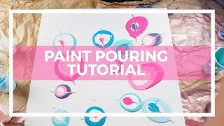 Super Easy Paint Pouring on Canvas [upl. by Saltsman]