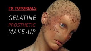 FX Tutorials Gelatine prosthetic makeup [upl. by Castara398]