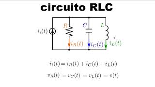 Circuito RLC en paralelo ecuación diferencial y función de transferencia [upl. by Anneg]