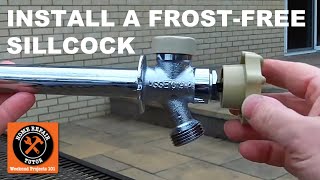 How to Install a FrostFree Sillcock  Part 2 Installation Tips [upl. by Wiggins]