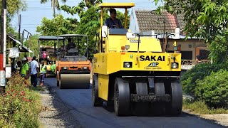 Road Paving With New Hot Mix Asphalt [upl. by Edalb]