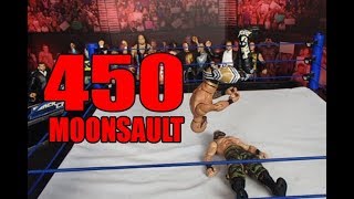 450 Moonsault  Ricochet WWE Figure Stop Motion [upl. by Airahcaz550]