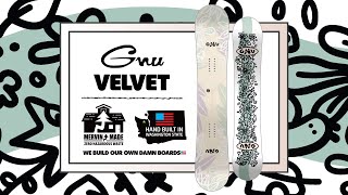 VELVET  20222023 GNU SNOWBOARD [upl. by Reinold]