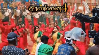 Aranmanai 4 Behind The Scenes Tamil Part 1  Aranmanai 4 Making Video  Kushbu Simran Climax Dance [upl. by Eniliuqcaj294]