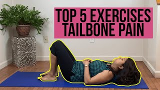 Top 5 Exercises for Coccyx or Tailbone Pain  Pelvic Rehab Doc [upl. by Noiramed]