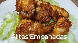 😋😲👩🏻‍🍳Alitas Empanadas sabrosas  Breaded chicken wings😋😲👩🏻‍🍳 [upl. by Assylla]