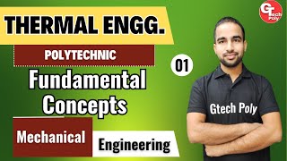 Thermal Engineering  Lecture1  Chapter1 Fundamental Concepts Part1 gtechpoly [upl. by Barr]