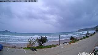 20231103 Arillas Corfu Live Webcam [upl. by Timothea]