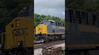 CSXT M370 Monon Heritage unit in the lead [upl. by Yuji]