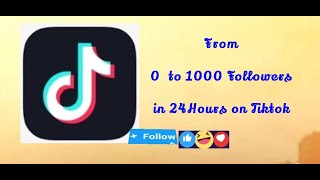 How to Get 1000 Followers in 24 Hours on Tiktok  grow massive on Tiktok fast monetization [upl. by Otxilac812]