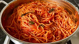 Simple and easy tomato spaghetti pasta recipe [upl. by Nevil]