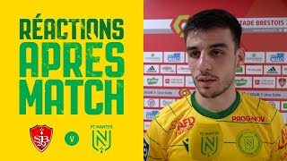 Stade Brestois  FC Nantes  la réaction de Fabien Centonze [upl. by Atsejam]