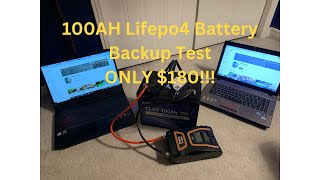 100AH Lifepo4 battery backup run time [upl. by Shauna942]