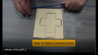 How to Stitch a Plastic Canvas Cross [upl. by Grindlay]