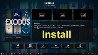 How to Install Exodus on Kodi v173  2017 latest version tutorial [upl. by Nohsyar]