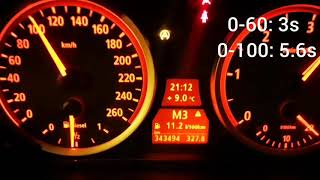 BMW e61 535d acceleration 350 Hp 060 0100 0140kmh [upl. by Dole104]