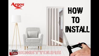 Folding Doors  how to install DIY tutorial [upl. by Oluas]