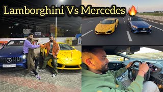 Finally Lambo Aur Mercedes Ki Drag Race Ho Gayi😍 [upl. by Adnirem]